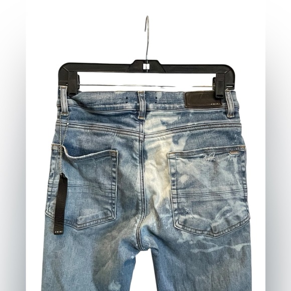 Amiri MX1 Leather Playboy Jeans Size:30 - Picture 4 of 12